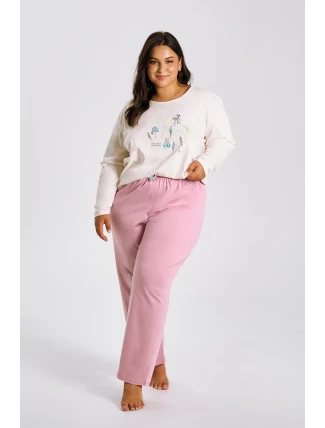 3470 DÁMSKÉ DLOUHÉ PYŽAMO MONICA 2XL-4XL 3470 DÁMSKÉ DLOUHÉ PYŽAMO MONICA 2XL-4XL