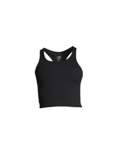 Sportovní tričko CASALL Crop Rib Racerback Black