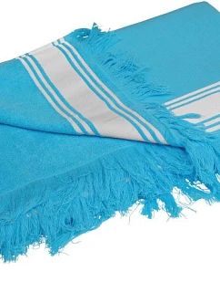 Kariban K 128 Plážová osuška Fouta 20.K128 turquoise/white
