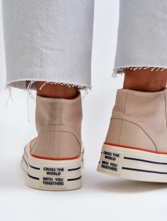 Dámské Tenisky na platformě Béžové Aineri