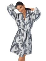 Dámský župan YI2222688F 031 šedý - DKNY Dámský župan YI2222688F 031 šedý - DKNY