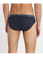 Pánské slipy 2Pack 111733 4R720 tm. modré - Emporio Armani