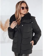 WARMMISS dámská prošívaná zimní bunda s kapucí černá FashionStreet TY4921