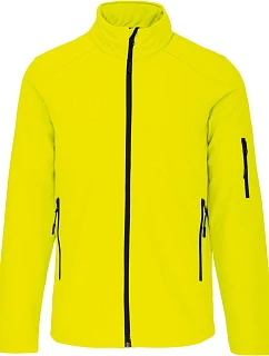 Kariban K 401 Pánská 3-vrstvá softshellová bunda 20.K401 fluorescent yellow