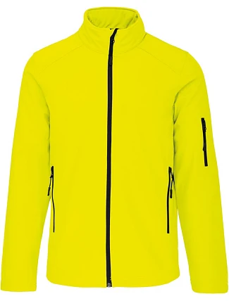 Kariban K 401 Pánská 3-vrstvá softshellová bunda 20.K401 fluorescent yellow Kariban K 401 Pánská 3-vrstvá softshellová bunda 20.K401 fluorescent yellow