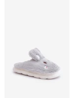 Bavlněné Pantofle S Motivem Králíčka Světle Šedé Natasha