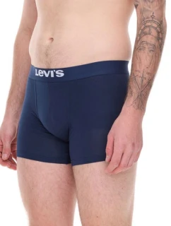 Pánské boxerky Levi's Boxers 3-Pack tmavě modrá bavlna
