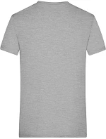 Daiber JN 974 Pánské melírované tričko s výstřihem do V 02.0974 grey heather