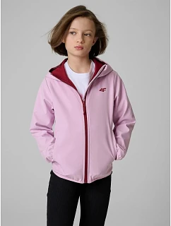 Dívčí větruodolná softshellová bunda 5000 s membránou 4F 4FJWSS26TSOFF478-47S