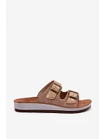 Dámské pantofle Béžové s přezkami Inblu CP000063