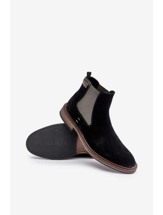 Pánské kotníkové boty Chelsea OO174154 Černá - Big Star Pánské kotníkové boty Chelsea OO174154 Černá - Big Star