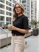 SWAN dámské tričko černé FashionStreet RY2537 SWAN dámské tričko černé FashionStreet RY2537
