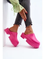Dámské Žabky Na Masivní Podrážce Big Star NN274019 Fuksja