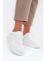 Dámské Tenisky Na Platformě Big Star SS274590 HI-POLY SYSTEM Bílé