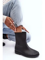 Klasické dámské nazouvací holínky černé Solihia