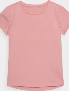 Dětské tričko 4F HJL22-JTSD001 světle růžové