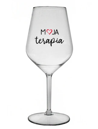 MOJA TERAPIA - priehľadný nerozbitný pohár na víno 470 ml MOJA TERAPIA - priehľadný nerozbitný pohár na víno 470 ml