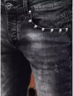 Pánské černé kalhoty FashionStreet UX3825