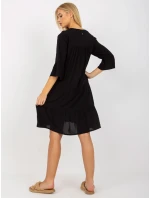 Šaty D73761M30214A6EN černé Šaty D73761M30214A6EN černé