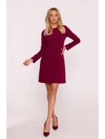 Dámské šaty S419 Bordó - Stylove Dámské šaty S419 Bordó - Stylove