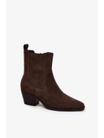 Boty na podpatku model 220698 Step in style Boty na podpatku model 220698 Step in style