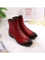 Jezzi W JEZ52G zateplené zdobené boty červená Jezzi W JEZ52G zateplené zdobené boty červená