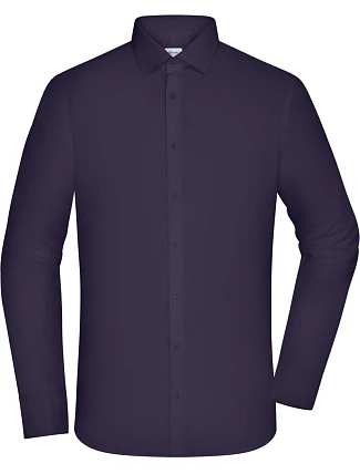 Daiber JN 1372 Popelínová košile slim fit s dlouhým rukávem 02.1372 deep purple Daiber JN 1372 Popelínová košile slim fit s dlouhým rukávem 02.1372 deep purple