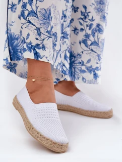 Dámské Espadrilky S Pletením Vinceza 13624 Bílé