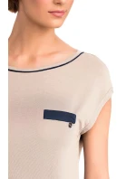 Vamp - Krátká dámská noční košile BEIGE SOLEIL S 14191 - Vamp