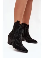 Boty na podpatku model 218512 Step in style Boty na podpatku model 218512 Step in style