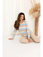 Dámské pyžamo Regina 726 long/r 2XL Z25/26