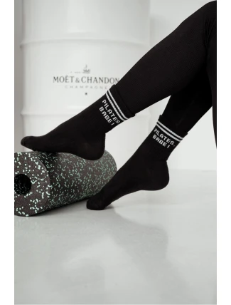 Dámské ponožky S nápisem PILATES BABE Černé