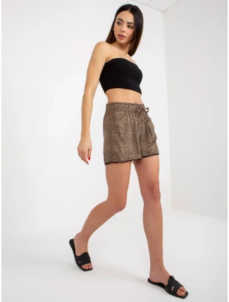 Dámské šortky D73770M61531KG hnědé - FPrice Dámské šortky D73770M61531KG hnědé - FPrice
