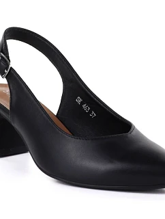 Dámské lodičky s páskem černé Sergio Leone SK463