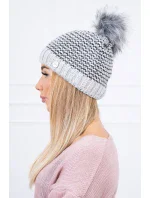 Čepice K179 světle šedá