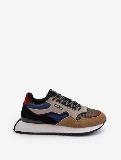 Pánské tenisky Big Star NN174320 s paměťovou pěnou Beige-modré