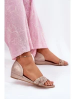 Kožené sandály Maciejka 01971-71 zlaté