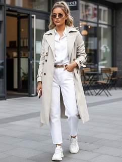 FashionStreet béžový dvouřadový trenčkot TY5351