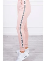 Sada s ozdobnými stuhami tmavě pudrově růžová