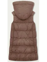 Dámská vesta v barvě cappuccino s kapucí S'West (B8175-12)