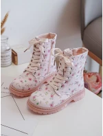 Dětské zateplené boty na zip Růžové Dolida Dětské zateplené boty na zip Růžové Dolida