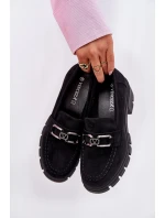 Eko Semišové Polobotky Dámské S Dekorací 39921 Černé Vinceza