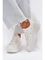 Dámské Tenisky S Vyšíváním Na Platformě Lee Cooper LCW-25-31-3465L Bílé