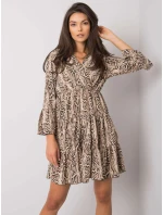 Šaty DHJ SK 8777B 1.11P černá a béžová Šaty DHJ SK 8777B 1.11P černá a béžová