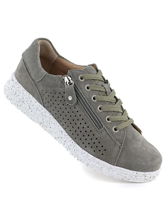 Dámské kožené boty na platformě zelené M.Daszynski 26PB17-04