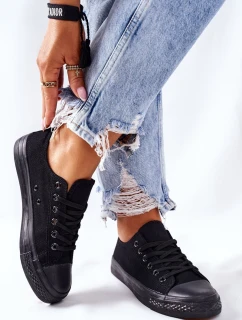 Dámské Klasické Tenisky Černé Omerta