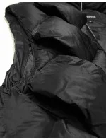 Černá trojrozměrná dámská oversize vesta (YD35)