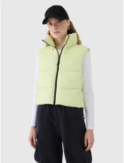 Dámské 4F 4FWSS25TVJAF182-45S zkrácené pouzdro bez rukávů se syntetickou výplní