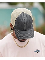 Beechfield B 672 6 panelová kšiltovka Vintage Trucker 53.0672 vintage denim/stone