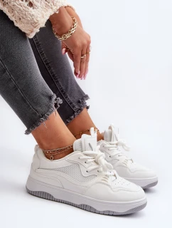 Dámské tenisky na platformě bílé Etnaria